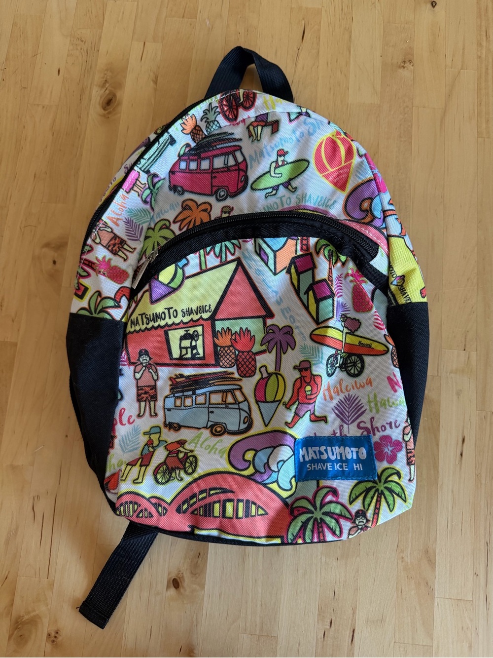 Matsumoto Shave Ice Kids Colorful Tropical Print Backpack